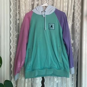 Teddy Fresh Color Block Hoodie